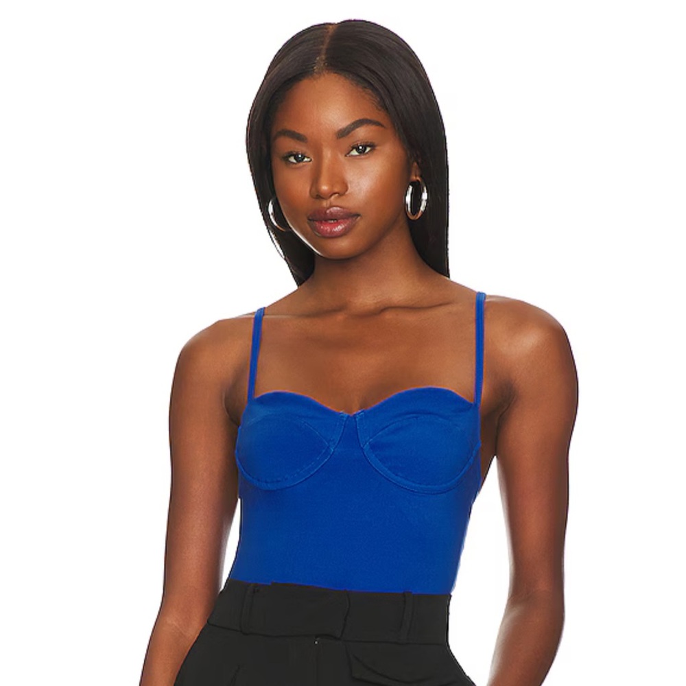 Anine Bing Blue Bodysuit - Size Medium - Sold Out